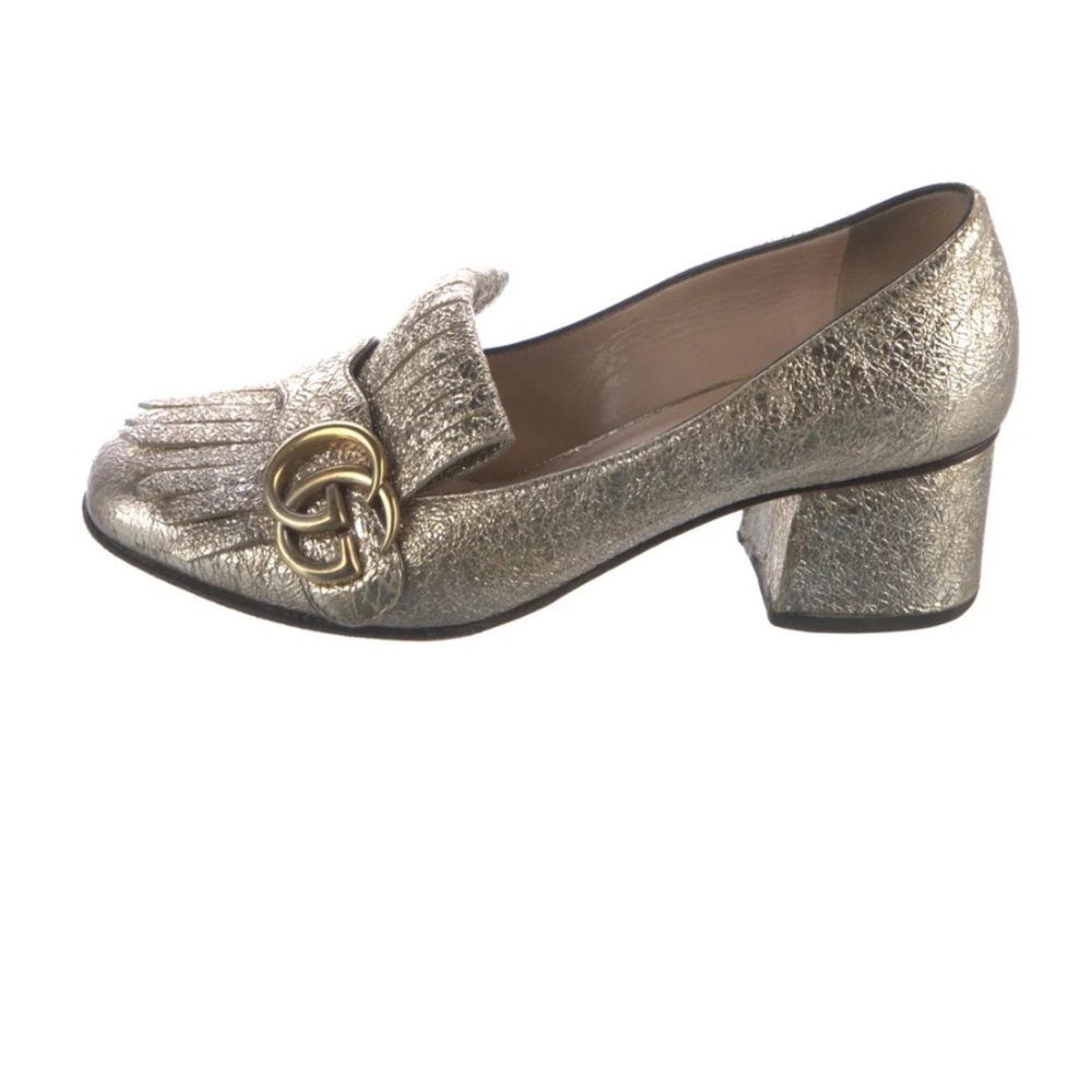 gucci marmont block heel